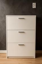 Witte schoenenkast met 3 lades, Huis en Inrichting, Kasten | Schoenenrekken, Ophalen of Verzenden, Zo goed als nieuw