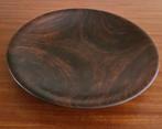 te koop: houten schaal fruitschaal, retro vintage jaren 70, Gebruikt, Schaal, Rond, Ophalen of Verzenden