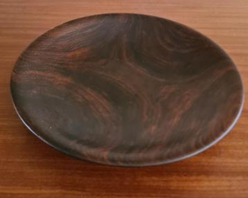 te koop: houten schaal fruitschaal, retro vintage jaren 70 beschikbaar voor biedingen