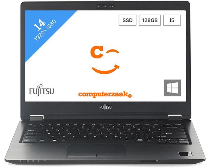 Fujitsu Lifebook U747/Intel Core i5 2.50GHz/8GB/128GB SSD/W1, Computers en Software, Windows Laptops, Refurbished, 14 inch, SSD