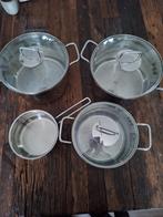 WMF Pannenset - 4 delig - Zeer goede staat, Huis en Inrichting, Ophalen of Verzenden, Zo goed als nieuw, Rvs, Pannenset