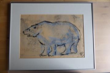 monotype ijsbeer van Thea Hocks-van der Hoek beschikbaar voor biedingen