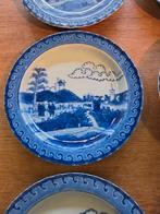 6 Chinees porseleinen Scheveningen bordjes Kangxi, Antiek en Kunst, Ophalen of Verzenden