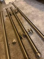 Zgan rvs trapleuning. 3suks van een meter 1 van 2 meter, Doe-het-zelf en Verbouw, Ladders en Trappen, Ophalen of Verzenden, Zo goed als nieuw