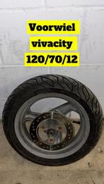 Voorwiel vivacity 120/70/12, Ophalen of Verzenden, Zo goed als nieuw, Overige typen