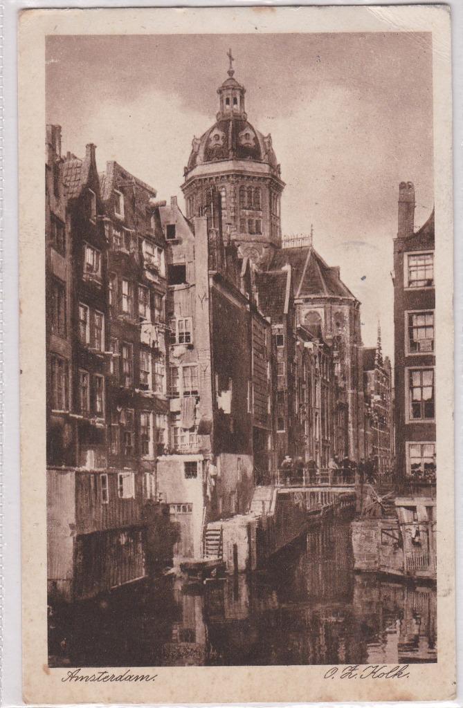 amsterdam OZ Kolk  1933, Verzamelen, Ansichtkaarten | Nederland, Limburg, Ophalen of Verzenden