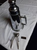 Chroom  kappers kan + oude haar knipper, Ophalen of Verzenden