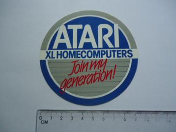 sticker oud ATARI home computer pc spelcomputer game gaming beschikbaar voor biedingen