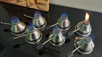 7 x nette Gasbranders van Kisag v. bain marie pan warmhouder beschikbaar voor biedingen