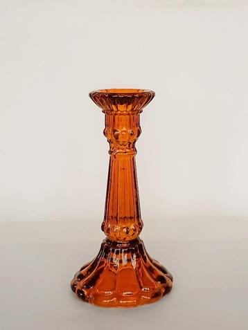 Kandelaar Persglas Brocante Vintage beschikbaar voor biedingen
