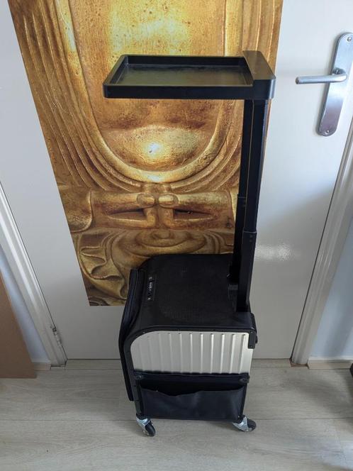 kappers trolley mobiele kapperskoffer, Sieraden, Tassen en Uiterlijk, Koffers, Zo goed als nieuw, Hard kunststof, 50 tot 60 cm