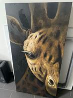 Giraffe schilderij - 50x100cm, Antiek en Kunst, Ophalen of Verzenden