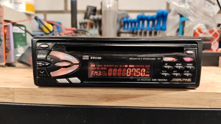 Zeer nette oldskool Alpine autoradio, Auto diversen, Autoradio's, Ophalen of Verzenden