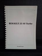 Persmap Renault 25 V6 turbo, Ophalen of Verzenden, Catalogus