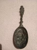 Oude tinnen lepel markt met tandentrekker, Antiek en Kunst, Antiek | Tin, Ophalen of Verzenden