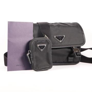 Prada Re-Nylon Crossbodytas Met Leren Details - Incl. origin beschikbaar voor biedingen