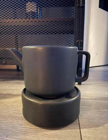 Gusta Fika Theepot met Rechaud antraciet beschikbaar voor biedingen