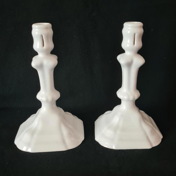 Kandelaars Tichelaar Makkum, Antiek en Kunst, Antiek | Keramiek en Aardewerk, Ophalen of Verzenden