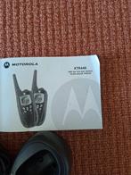 Motorola xtr 446 4 x walki talki + laadstation en headsets, Telecommunicatie, Ophalen of Verzenden, Zo goed als nieuw