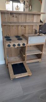 Kinderkeuken, speelkeueken, Kinderen en Baby's, Speelgoed | Houten speelgoed, Ophalen of Verzenden, Meubelstuk of Keukentje