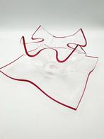 70s Space Age plexiglas schaal en schotel, Kunststof, Gebruikt, Schaal, Ophalen of Verzenden