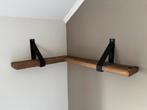 2 robuust houten wandplanken, Huis en Inrichting, Woonaccessoires | Wandplanken en Boekenplanken, Ophalen of Verzenden, Zo goed als nieuw