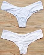 Scrunch cheeky bikini string wit M 34 36, Nieuw, Bikini, Ophalen of Verzenden, Wit