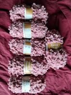 6 bollen fancy chenille zeeman oud roze, Ophalen of Verzenden, Breien of Haken, Wol of Garen