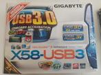 Gigabyte GA-X58-USB3 +  Intel Core i7 950 + Scythe Mugen, Computers en Software, Moederborden, ATX, LGA 1366, Gebruikt, DDR3