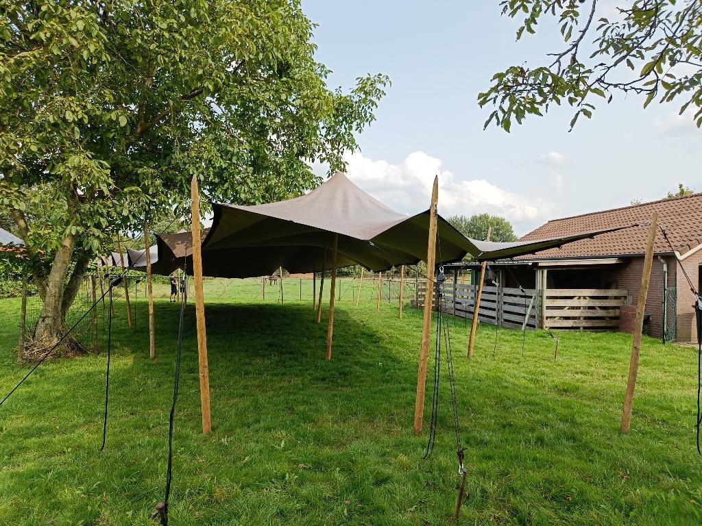 Zeer unieke strechtent 25m x 15m, Ophalen, Opvouwbaar, Overige typen, 6 meter of meer
