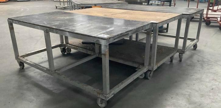 Grote Werkbanken / Werktafels - Mooie Prijs! 6 stuks te koop, Doe-het-zelf en Verbouw, Werkbanken, Gebruikt, 170 cm of meer, Ophalen