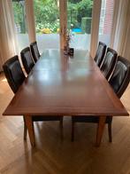 Kersenhouten design eettafel uitschuifbaar, Huis en Inrichting, Tafels | Eettafels, Ophalen, Stijlvol, 200 cm of meer, 50 tot 100 cm