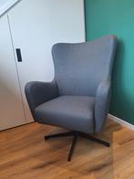 Grijze fauteuil, Huis en Inrichting, Fauteuils, 75 tot 100 cm, Ophalen of Verzenden, Zo goed als nieuw, Stof