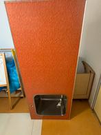 Keukenblad met ingefreesde spoelbak, Huis en Inrichting, Keuken | Complete keukens, Ophalen, Zo goed als nieuw, Enkelwandige keuken