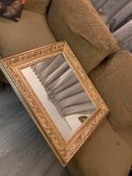 Gouden  barok Spiegel met Sierlijke Lijst, Huis en Inrichting, Woonaccessoires | Spiegels, Ophalen, 100 tot 150 cm, Zo goed als nieuw