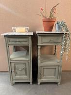 Brocante nachtkastjes set, Ophalen, Studio Larilo, Minder dan 45 cm, Studiolarilo@gmail.com