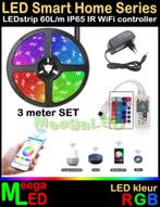 LEDstrip set - Smart WiFi Tuya IR RGB - 3 meter + trafo, Ophalen of Verzenden, Nieuw, WiFi LEDstripset