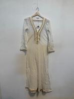 Witte Katoenen Maxi Jurk met Gouden Details (Maat M/L), Kleding | Dames, Maat 38/40 (M), Ibzmode, Wit, Nieuw