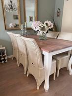 Prachtige eikenhouten eettafel – robuust en stijlvol, Ophalen, Eikenhout, 50 tot 100 cm, Zo goed als nieuw