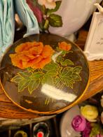 Vintage sieradendoosje met bloemmotief, Ophalen of Verzenden