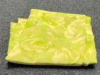 Chiffon rozenmotief, Hobby en Vrije tijd, Stoffen en Lappen, 120 cm of meer, Ophalen of Verzenden, Polyester, Groen
