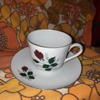 Kop en schotel/rode roos/ Bavaria Schumann Arzberg Germany, Antiek en Kunst, Ophalen