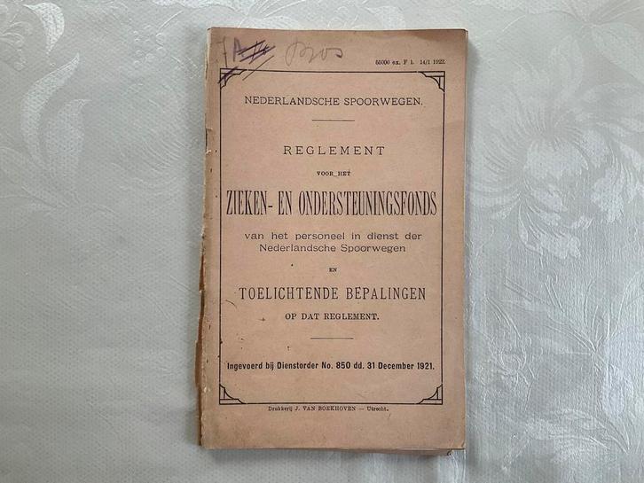 HELE OUDE BOEKJES, DOCUMENTATIE VAN DE NS., Verzamelen, Spoorwegen en Tramwegen, Gebruikt, Trein, Boek of Tijdschrift, Ophalen of Verzenden