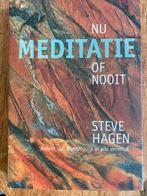 Steve Hagen - Meditatie nu of nooit, Boeken, Meditatie of Yoga, Ophalen of Verzenden, Zo goed als nieuw, Steve Hagen