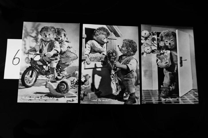 set gave ongelopen Mecki postkaarten, Verzamelen, Ansichtkaarten | Themakaarten, Ongelopen, 1960 tot 1980, Sterren en Beroemdheden