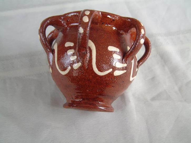 Gave Workumer aardewerk orenpot orenpot, Verzamelen, Overige Verzamelen, Gebruikt, Ophalen of Verzenden