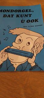MONDHARMONICA LESBOEK DOOR A. VAN ZANTEN, Muziek en Instrumenten, Bladmuziek, Gebruikt, Mondharmonica, Overige genres, Les of Cursus