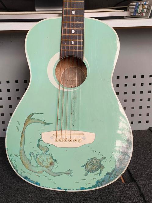 Luna Mini Acoustic Gitaar AUR MPD2 AQS Groen, Muziek en Instrumenten, Snaarinstrumenten | Gitaren | Akoestisch, Gebruikt, Klassieke of Spaanse gitaar
