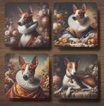 Basenji Barok onderzetters met houder, Ophalen of Verzenden, Nieuw, Glas of Kopje