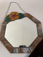 Glas in lood spiegel 27x25 cm, Ophalen of Verzenden, Minder dan 50 cm, Minder dan 100 cm